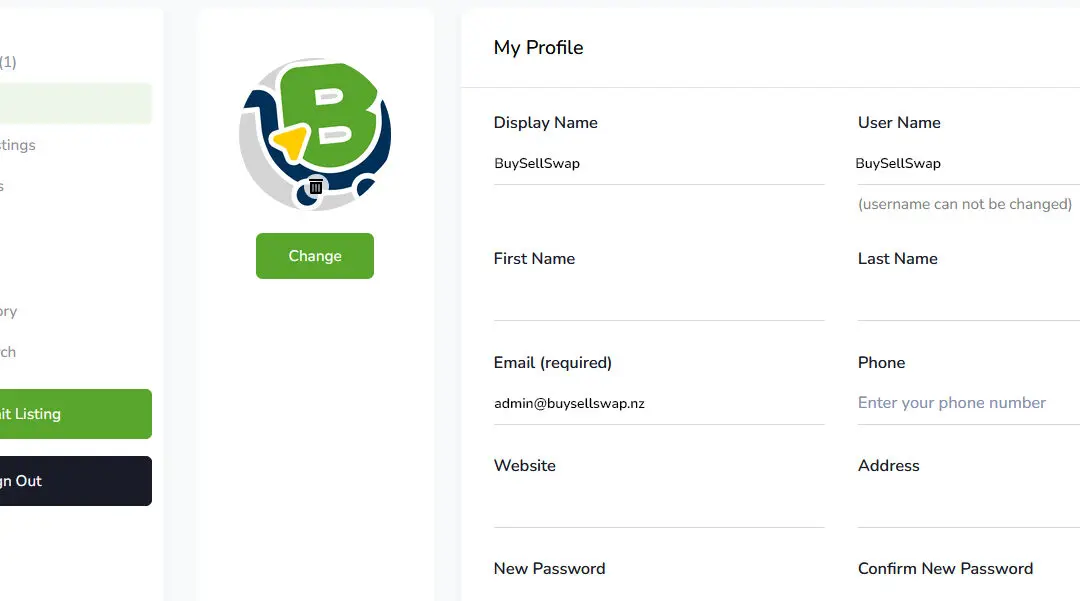 Your Dashboard Page on BuySellSwap: Everything You Need to Know